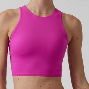 Athleta Conscious Crop Bra Top D - DD+ Electric Fushia XL